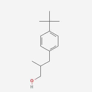 P-TERT-BUTYLPHENYLISOBUTANOL 분자 구조