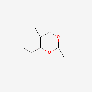 ISOPROPYL-TETRAMETHYL-DIOXANE 분자 구조