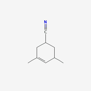 3,5-DIMETHYL CYCLOHEXENECARBONITRILE 분자 구조