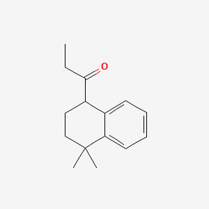 1-Propanone, 1-(1,2,3,4-tetrahydro-4,4-dimethyl-1-naphthalenyl)- 분자 구조