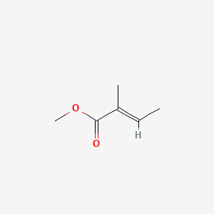 2-Butenoic acid, 2-methyl-, methyl ester, (E)- 분자 구조