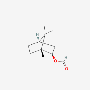 Bicyclo[2.2.1]heptan-2-ol, 1,7,7-trimethyl-, formate, exo- 분자 구조