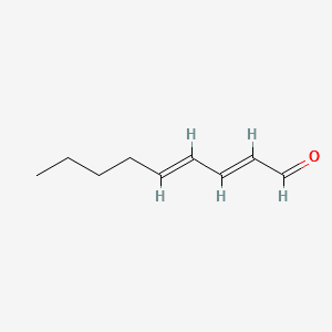 2,4-Nonadienal, (E,E)- 분자 구조