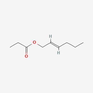 2-Hexen-1-ol, propanoate, (E)- 분자 구조