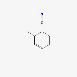 2,4-DIMETHYL CYCLOHEXENECARBONITRILE 분자 구조
