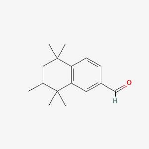2-Naphthalenecarboxaldehyde, 5,6,7,8-tetrahydro-5,5,7,8,8-pentamethyl- 분자 구조