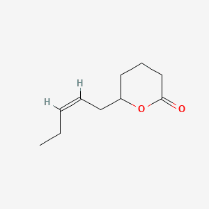 CIS-TETRAHYDRO-6-PENT-2-ENYL-PYRAN-2-ONE Molecular structure