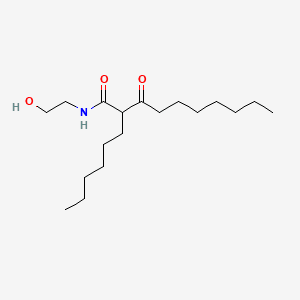 HEXYLOXODECANAMIDE MEA 분자 구조