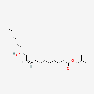 ISOBUTYL RICINOLEATE 분자 구조