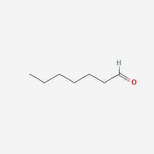 Heptanal 분자 구조