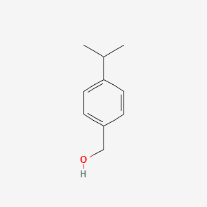 Benzenemethanol, 4-(1-methylethyl)- 분자 구조