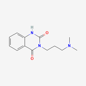 DIMETHYLAMINOPROPYL QUINAZOLINEDIONE Molecular structure