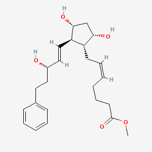 METHYL BIMATOPROST ACIDATE 분자 구조