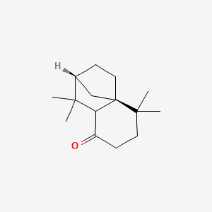 OCTAHYDRO-TETRAMETHYL-METHANOAZULENONE 분자 구조