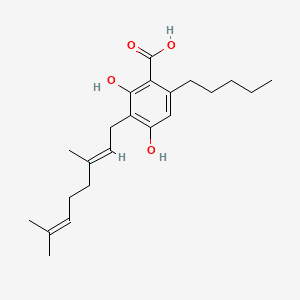 CANNABIGEROLIC ACID 분자 구조