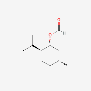Cyclohexanol, 5-methyl-2-(1-methylethyl)-, formate, [1R-(1.alpha.,2.beta.,5.alpha.)]- 분자 구조