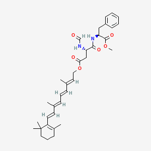 RETINYL FORMYL ASPARTAMATE 분자 구조