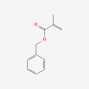 2-Propenoic acid, 2-methyl-, phenylmethyl ester 분자 구조