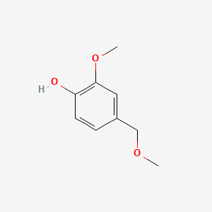 Phenol, 2-methoxy-4-(methoxymethyl)- 분자 구조