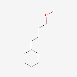 Cyclohexane, (4-methoxybutylidene)- 분자 구조