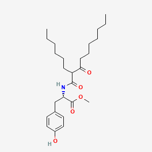 HEXYLDIOXODECYL METHYL TYROSINATE 분자 구조