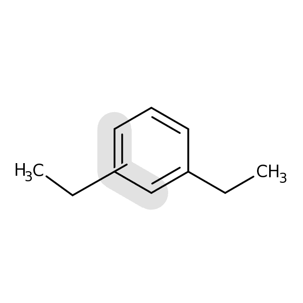 Benzene, diethyl- 분자 구조