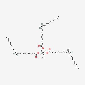 9-Octadecenoic acid, 2-ethyl-2-[[(1-oxo-9-octadecenyl)oxy]methyl]-1,3-propanediyl ester, (Z,Z)- 분자 구조