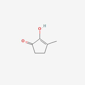 2-Cyclopenten-1-one, 2-hydroxy-3-methyl- 분자 구조