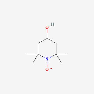 1-Piperidinyloxy, 4-hydroxy-2,2,6,6-tetramethyl- 분자 구조