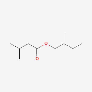 Butanoic acid, 3-methyl-, 2-methylbutyl ester 분자 구조