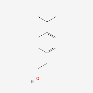 Cyclohexadieneethanol, 4-(1-methylethyl)- 분자 구조