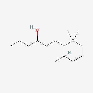 TRIMETHYL-PROPYLCYCLOHEXANEPROPANOL 분자 구조