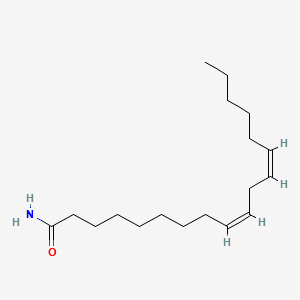 9,12-Octadecadienamide, (Z,Z)- 분자 구조