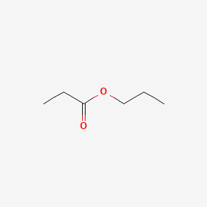 Propanoic acid, propyl ester 분자 구조