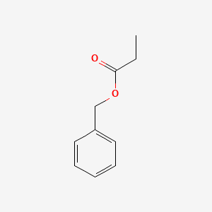 Propanoic acid, phenylmethyl ester 분자 구조