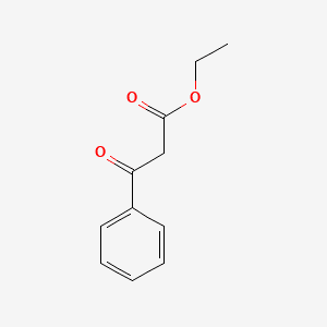 Benzenepropanoic acid, .beta.-oxo-, ethyl ester 분자 구조