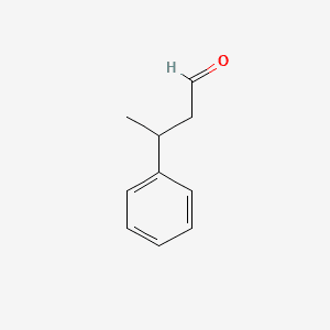 Benzenepropanal, .beta.-methyl- 분자 구조