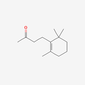2-Butanone, 4-(2,6,6-trimethyl-1-cyclohexen-1-yl)- 분자 구조