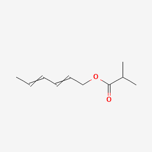 HEXADIENYL ISOBUTYRATE 분자 구조