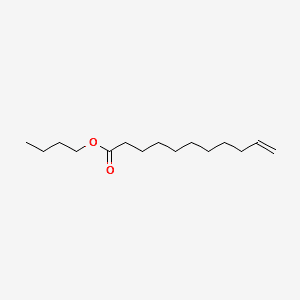 10-Undecenoic acid, butyl ester 분자 구조
