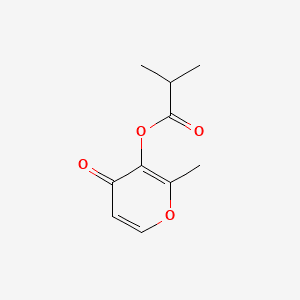 MALTOL ISOBUTYRATE 분자 구조