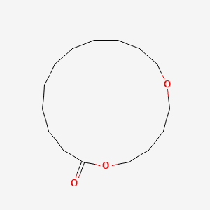 1,6-Dioxacycloheptadecan-7-one 분자 구조