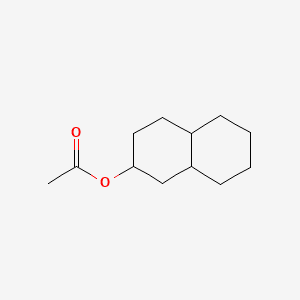 2-Naphthalenol, decahydro-, acetate 분자 구조