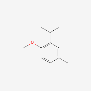 Benzene, 1-methoxy-4-methyl-2-(1-methylethyl)- 분자 구조