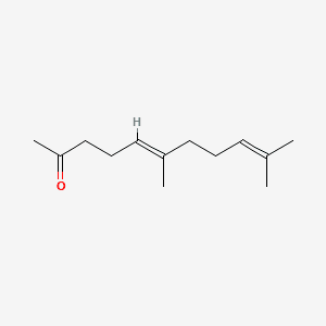 5,9-Undecadien-2-one, 6,10-dimethyl-, (E)- 분자 구조