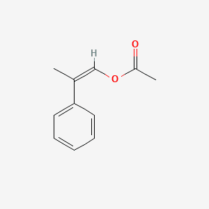 1-Propen-1-ol, 2-phenyl-, acetate, (Z)- 분자 구조