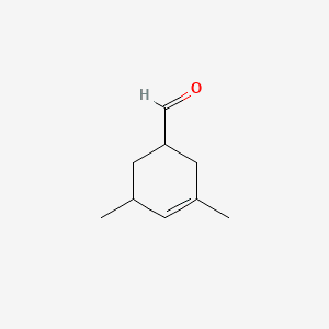 3-Cyclohexene-1-carboxaldehyde, 3,5-dimethyl- 분자 구조