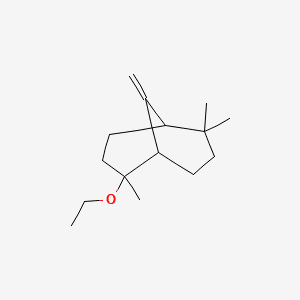 Bicyclo[3.3.1]nonane, 2-ethoxy-2,6,6-trimethyl-9-methylene- 분자 구조