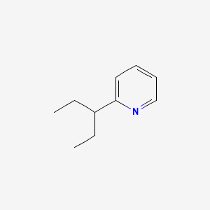Pyridine, 2-(1-ethylpropyl)- 분자 구조