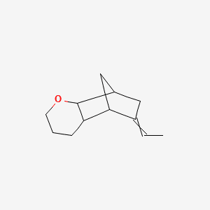 5,8-Methano-2H-1-benzopyran, 6-ethylideneoctahydro- 분자 구조